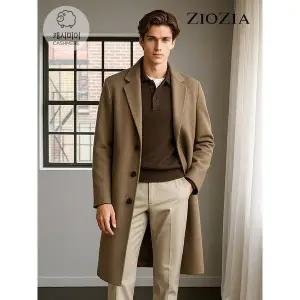 [하프클럽/]캐시미어 세미오버 핸드메이드 싱글코트 (AAC4CG1101)