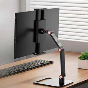 보조모니터거치대 포터블모니터거치대 모니터암 듀얼 수직 18인치 접이식 태블릿 16인치