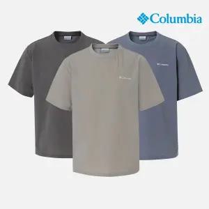 [컬럼비아]유니 빅로고 우븐 반팔 티셔츠 (C62-YUD604)