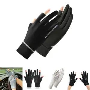 (블랙) 바람솔솔 여성 운전용 쿨링 스포츠 2컷 장갑/자전거/여자/스마트폰/터치/반손가락/바이크/미끄럼