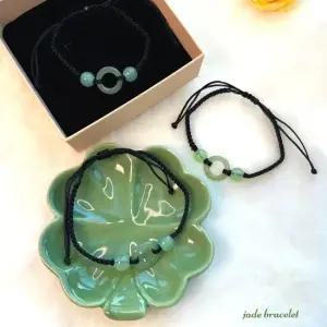 2개세트 그린연옥 평안옥매듭팔찌 소원성취 행운옥팔찌 시험취업재물
