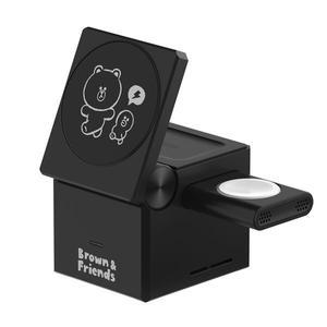 뉴니스 라인프렌즈 브라운 EZ Trip 3in1 무선충전기 (799720)