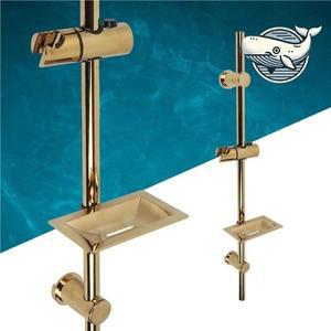 [기타]접착식 슬라이드바 골드 샤워기 거치대 고급형 (WFH1W4Z)