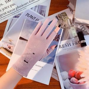 (퍼플) 스포츠장갑 큐트곰돌이 2컷 운전장갑 여성