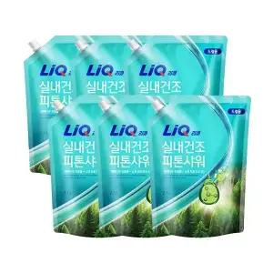 리큐 실내건조 피톤샤워 드럼 리필, 2.1L, 6개