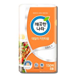깨끗한나라 키친타올 150매 8롤