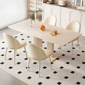 6인용 천연대리석 식탁세트 유럽풍 포세린 테이블 5인