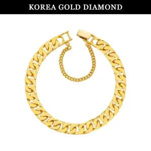 갤러리아 순금 팔찌 24K 금팔찌 면 체인 18K 장식포함 37.5g
