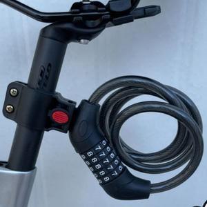 [RGMOQR70]자전거와이어 자물쇠 킥보드 5자리 블랙