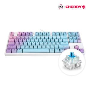로얄클루지 체리축 기계식 게이밍 키보드 텐키리스 파스텔 청축