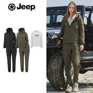 [지프]여성 우븐셋업+티셔츠 3종 세트