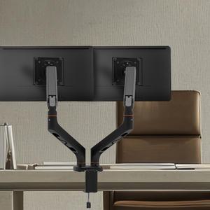 엘디엘 마운트 가성비 와 디자인을 동시에 잡은 플렉스핏 듀얼 모니터암 모니터 거치대 블랙 17~32