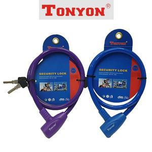 [오너클랜]B톤욘439 칼라 자전거자물쇠 와이어락 소