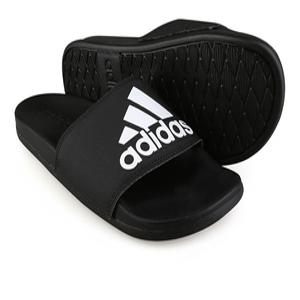 아디다스 아딜렛 컴포트 로고 슬리퍼 블랙 CG3425