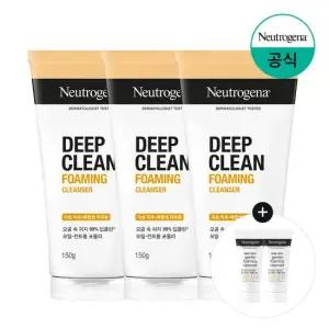 딥클린 포밍 클렌저 150g x3 + 증)젠틀 포밍 클렌저 10g x2