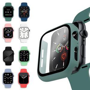 애플워치 6 5 4 3 2 파스텔 실리콘 풀커버 스포츠 일체형 밴드 케이스 스트랩 38 40 42 44mm