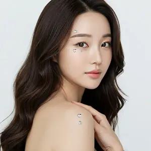 나비닷 큐빅 페이스 스티커-WFHNIO9