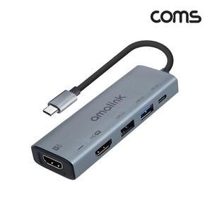 (COMS)트렌 USB 타입C to HDMI 2포트 듀얼 컨버터