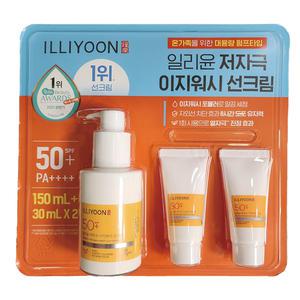 일리윤 저자극 이지워시 선크림 SPF50+ 150ml + 30ml x 2개입/아이선크림/야외활동/물놀이