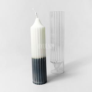 돔 실린더 스트라이프 캔들 필라 PC몰드 DIY 향초만들기