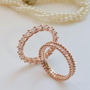 2개 세트)  샤인원 테니스 반지 + 하이엔드 4프롱 테니스 반지 ( 2개모두 드려요)