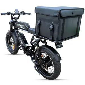 대성 70리터 전기 자전거 전용 장착용 배달가방+평면형 짐받이 무상지원 세트