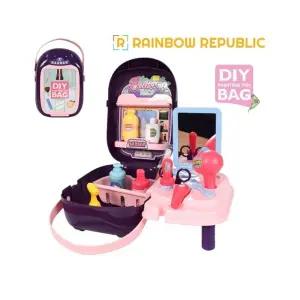 미용놀이 가방/미용/놀이/세트/장난감/키즈/어린이/헤어/디자이너/미용샵/공주/꾸미기/토이/역할/놀이용