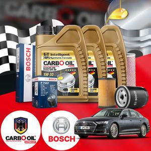 아우디 A8 50TDI (CTB) 디젤 카보 골드 5W30 C2 C3 엔진오일필터세트 7Liter