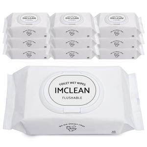 아임클린 저자극 대용량 비데물티슈 캡형