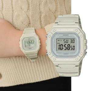 백화점AS가능 카시오 학생 군인 스퀘어 전자시계 W-218HC-8AVDF 지코스모제품