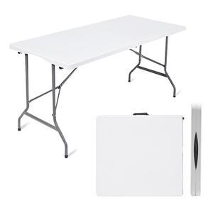 칼루스 브로몰딩 테이블 1800 화이트 접이식/야외/이동식/테라스/캠핑/행사용/사무용/학교