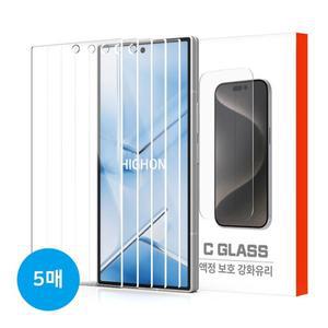 갤럭시 Z 폴드7 액정 투명 보호 강화유리 9H C글라스 5매 풀커버형
