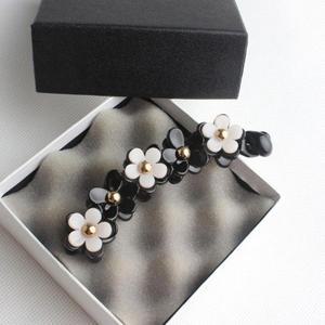 [VY] 여자 비쥬 꽃무늬 바나나 귀여운 헤어핀 집게핀_16847942_588847