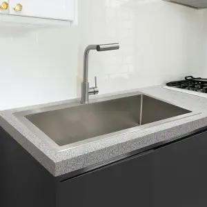 25년형 예작 엠보 심플리스 사각 싱크볼 EM-101S 풀세트 나노코팅 싱크 101cm