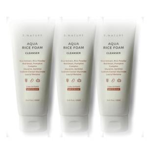 [영양친구] 에스네이처 아쿠아 라이스 약산성 클렌징폼 160ml 3개