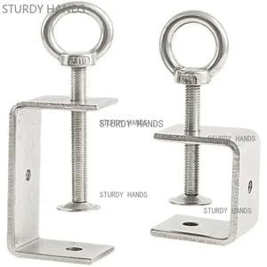 304 스테인레스 스틸 클램프 파이프 사각 조정 가능한 고정 홀더 클립 다기능 하드웨어 패스너