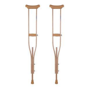 나무 목발 장애인 겨드랑이 시각 미끄럼방지 깁스