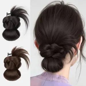 카엘브 로우번 집게 헤어피스 부분 가발