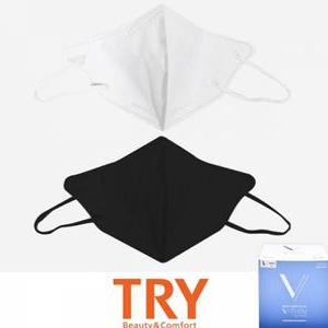 프리미엄 브이씬 새부리형 트라이 마스크 KF94 50매 대형마스크 블랙마스크