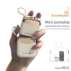 66W 미니 CCC 인증 중국 표준 보조베터리 10000mAh iPhone Xiaomi 휴대용 고속 충전