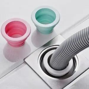 세탁호스 세탁기 배수구 물빠짐 연결 마개 실리콘형