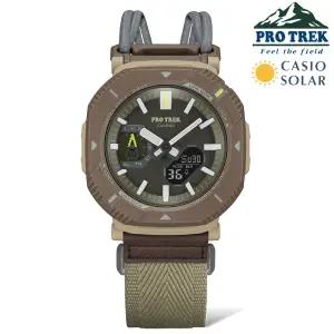 카시오 프로트렉 100M 방수 블루투스 태양광 충전 손목시계 PRJ-B001B-5DR