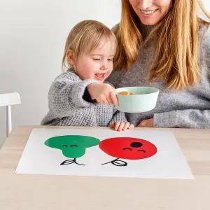 이케아 그뢴핑크 식탁매트 레드그린 30x40cm 식탁장식 테이블장식 주방소품