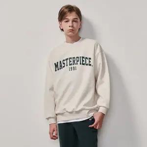 [에꼴리에] 남자 가을이월 특양면 레터링 맨투맨티(25A0401)