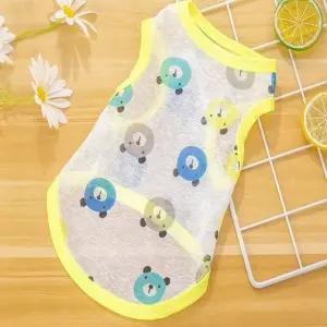 고품질 반려동물 4컬러 여름옷 얇은 나시티셔츠 강아지 쿨티 (WFJHIUC)