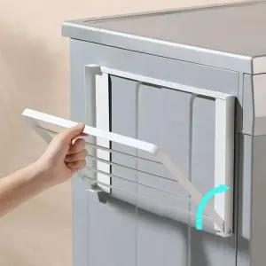 접이식 자석 건조대 선반 세탁기 사이드 랙 욕실 건조기 발코니 수건 걸이 수납 랙