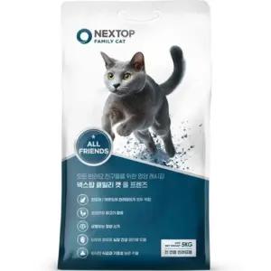 넥스탑 전연령 패밀리 캣 사료 5kg/캐츠랑/고양이/다이어트/대용량/캣츠랑/아기고양이/고양이밥/건식/새끼