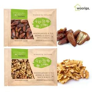 호두 1kg + 씨없는 대추야자 1kg