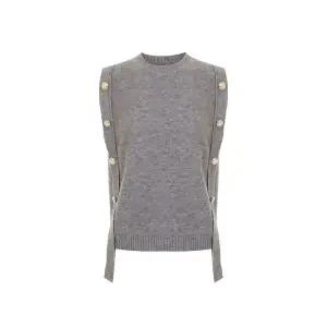 TVIEW 장식버튼드랍니트베스트 V5C-CVT001