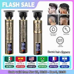 바리깡 셀프 헤어 이발 휴대용 무선 전기 커팅 머신 USB 고속 충전 트리머 미용실용 빈티지 클리퍼